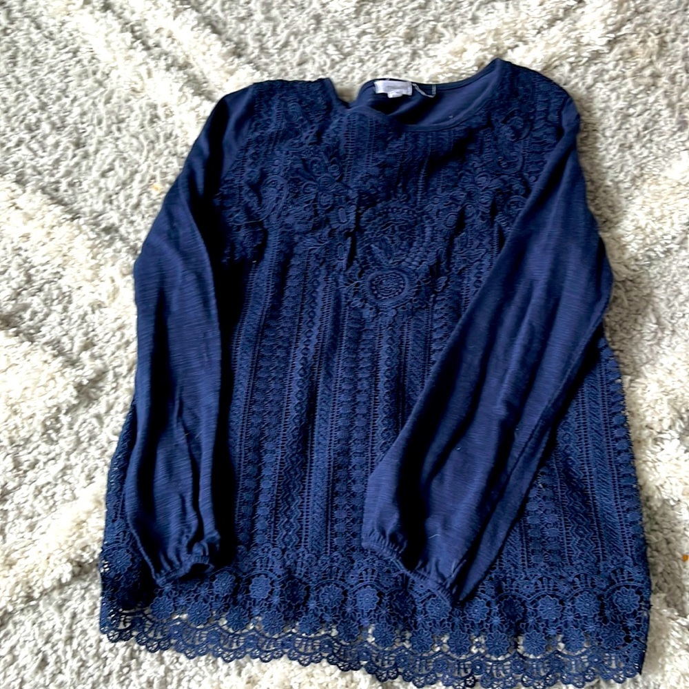 Navy blue blouse